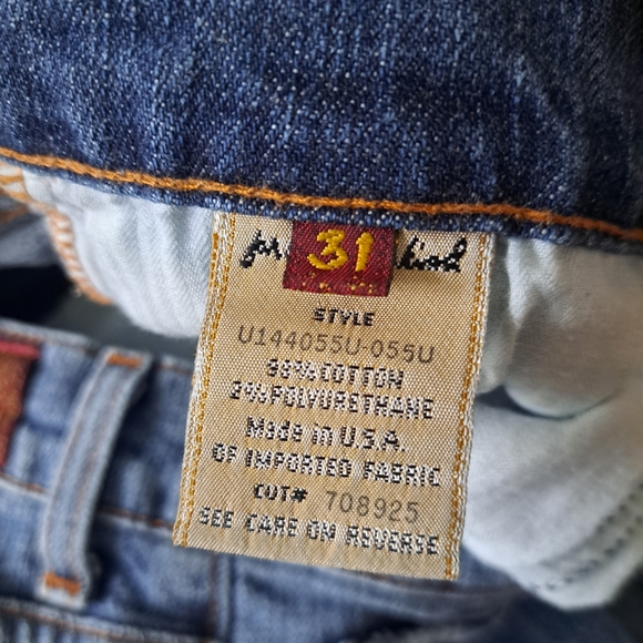 7 For All Mankind Blue Boot Cut Jeans - Picture 3 of 10